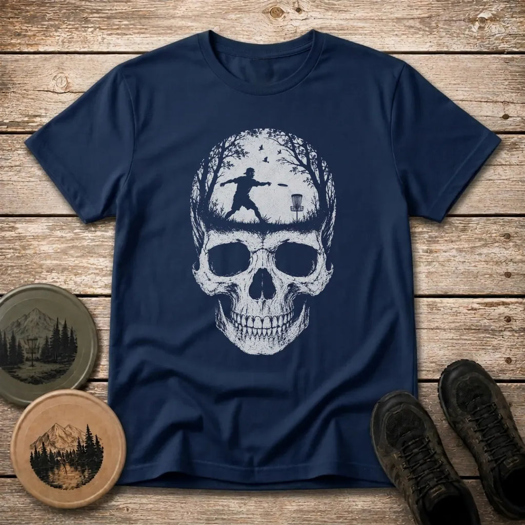 Skull Disc Golf T Shirt