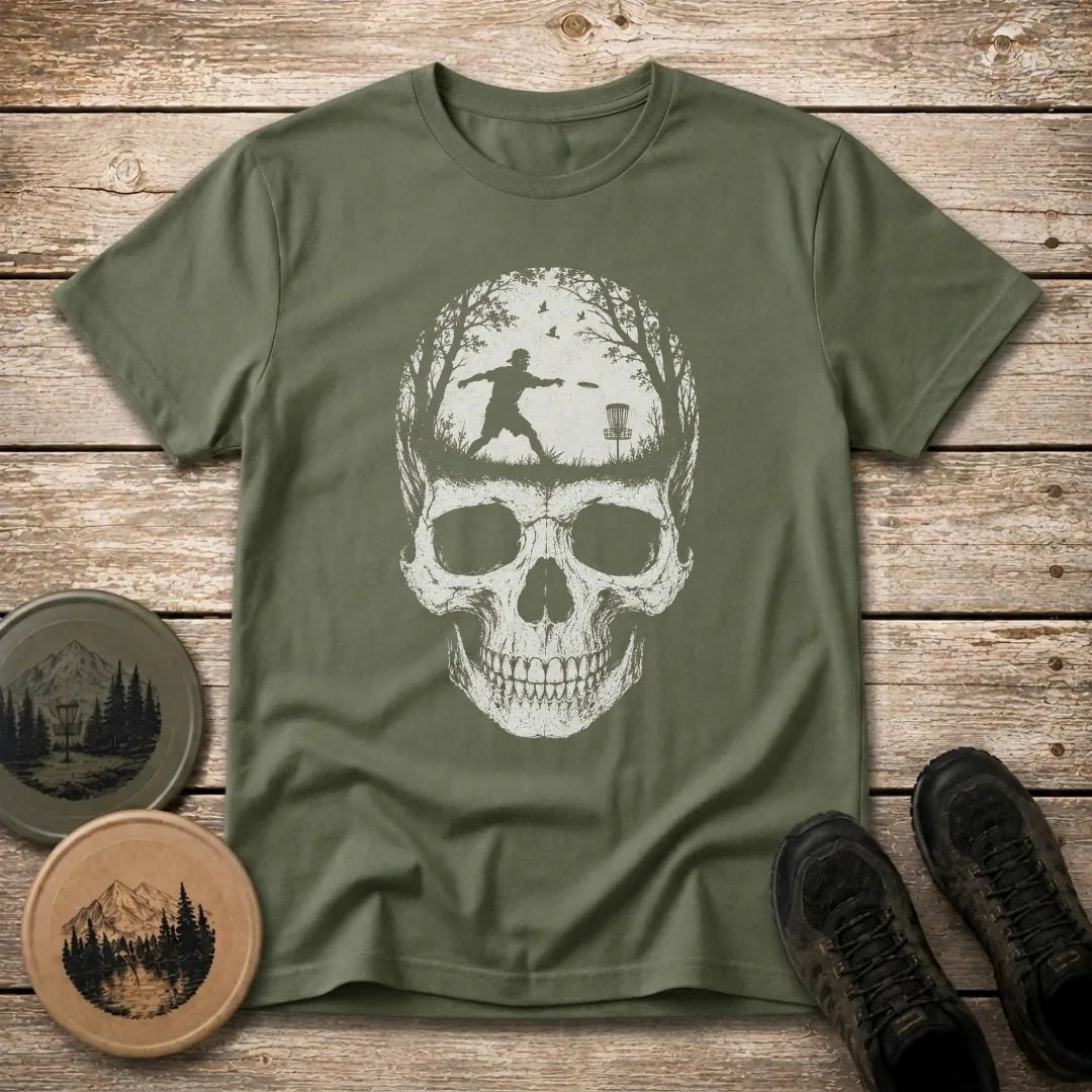 Skull Disc Golf T Shirt